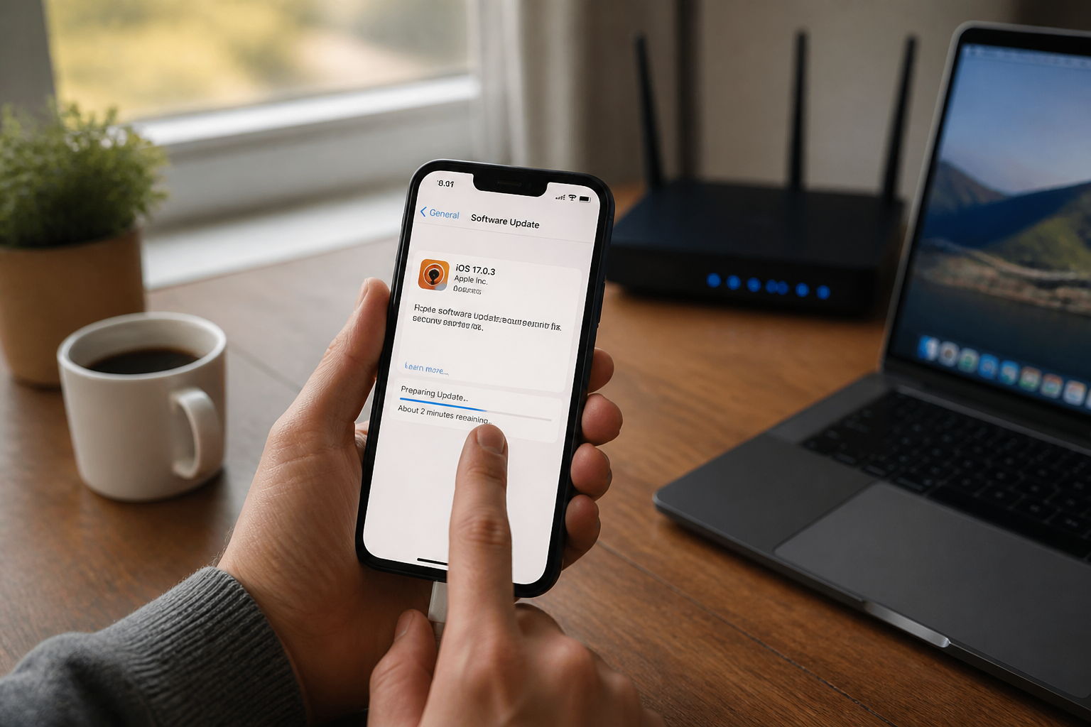 Mise à jour iPhone : lancer linstallation pas à pas