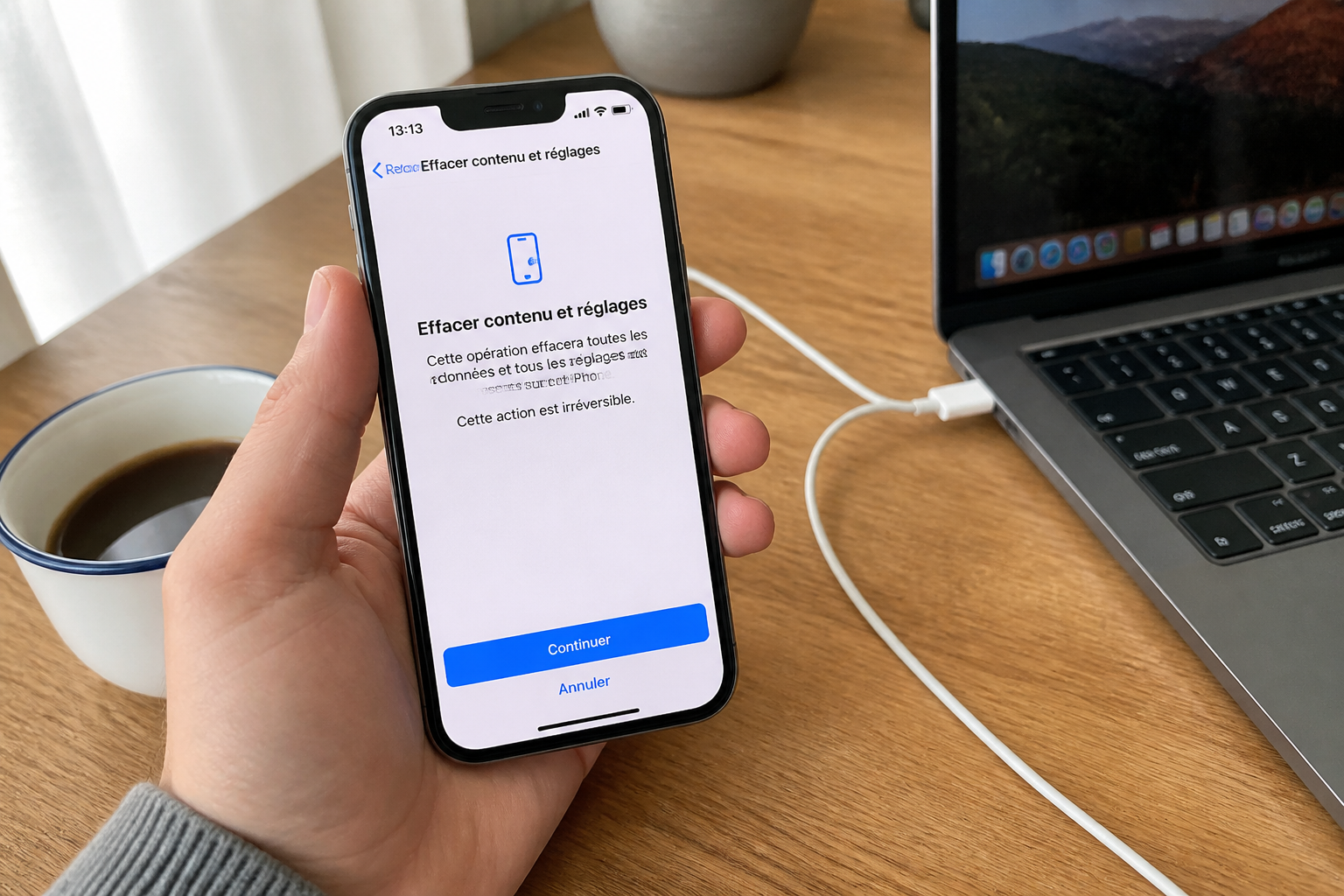 Réinitialiser un iPhone proprement : étapes et précautions