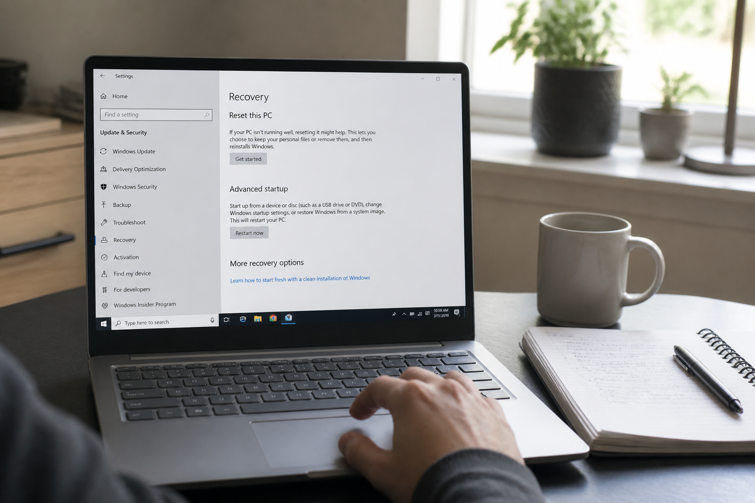 Réinitialiser Windows 10 en gardant ses fichiers : la marche à suivre