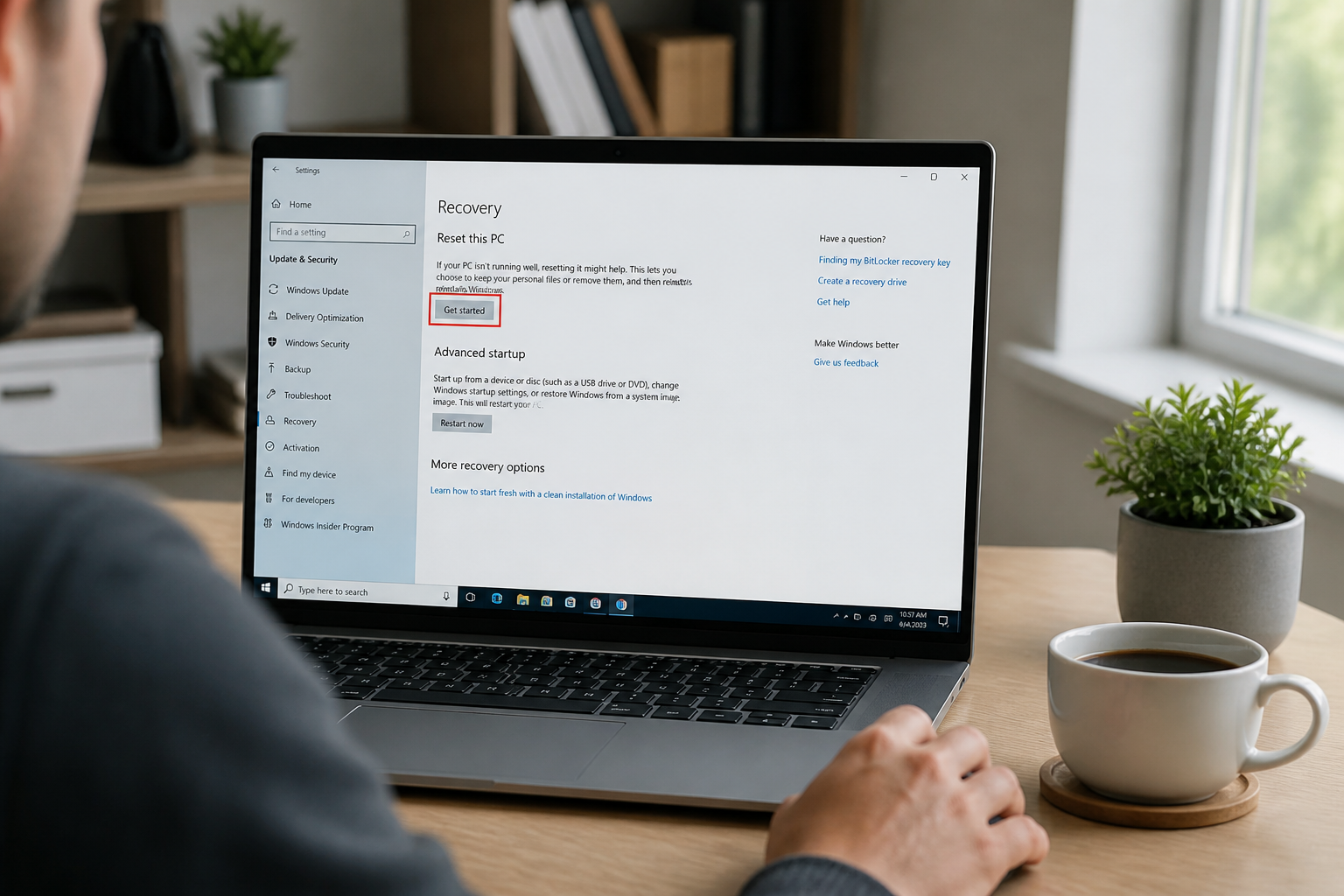 Réinitialiser Windows 10 en gardant ses fichiers : la marche à suivre