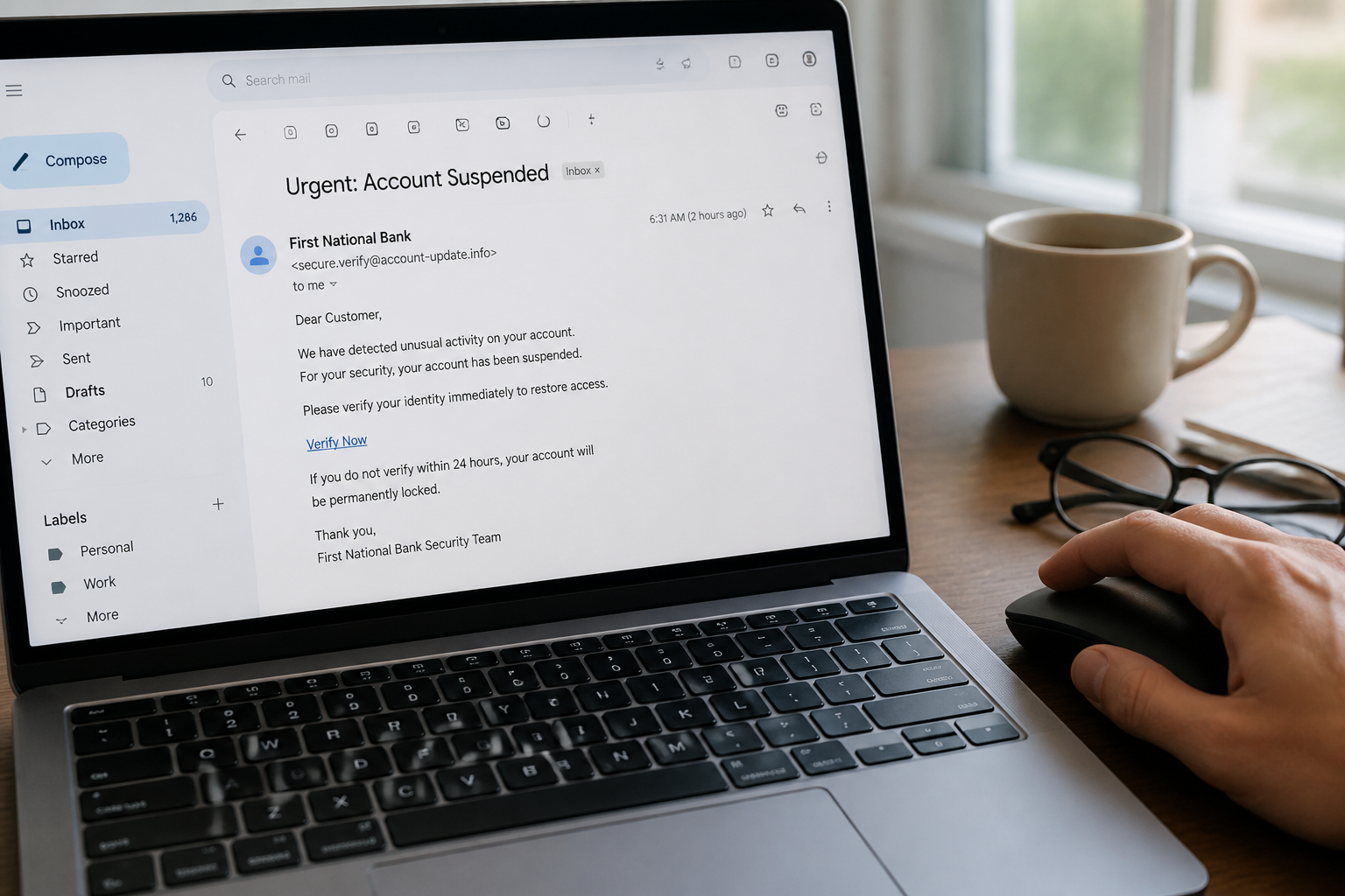 Mail de phishing : comment le reconnaître avant de cliquer